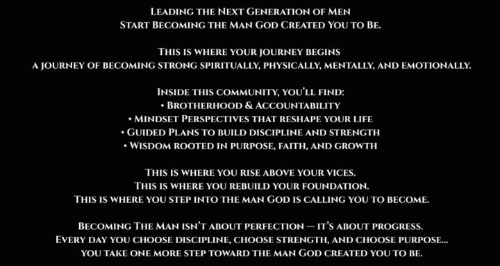 Becoming The Man