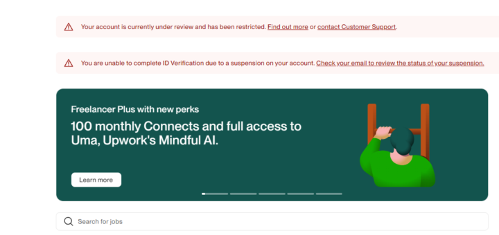 Account was restricted