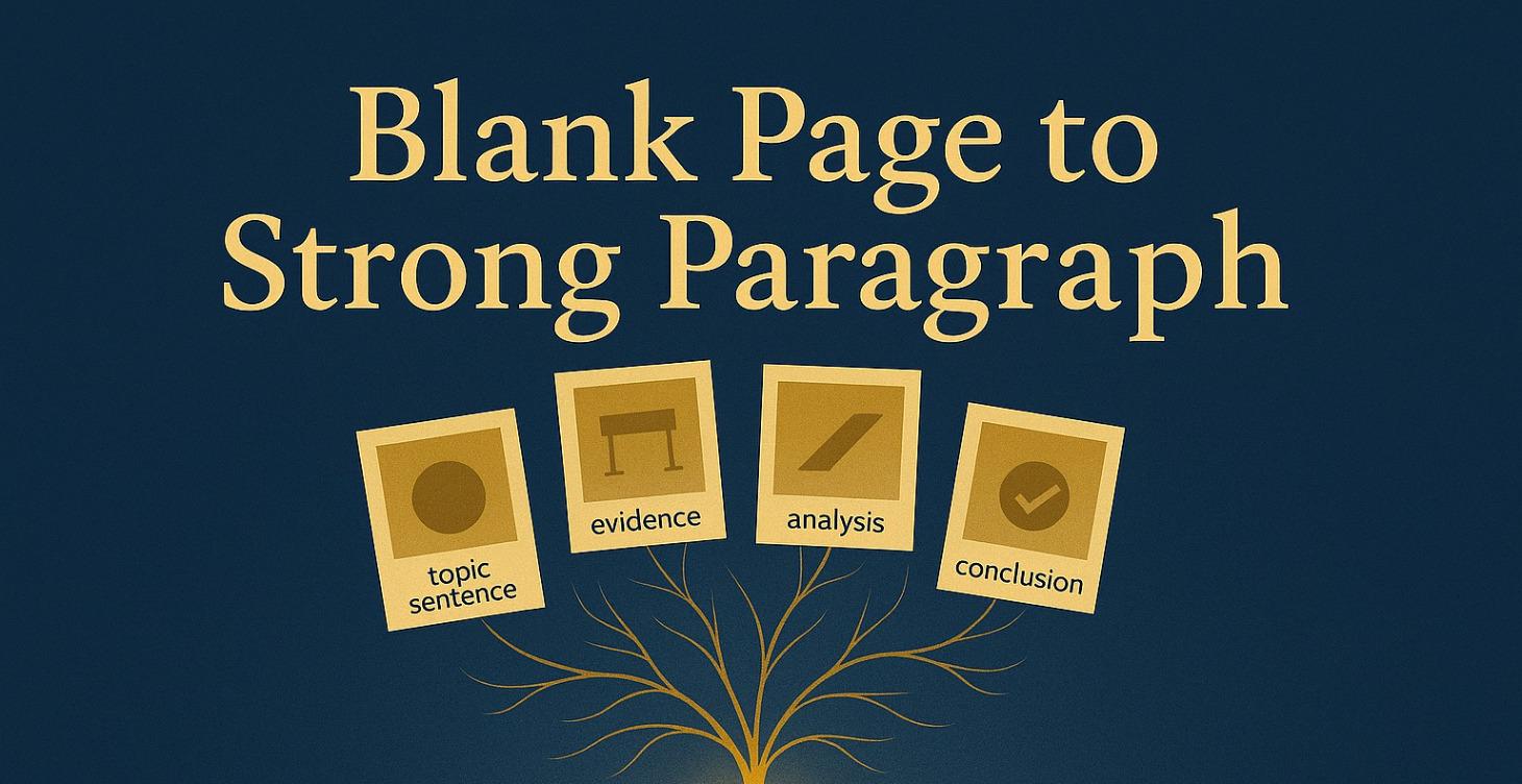 Blank Page to Strong Paragraph