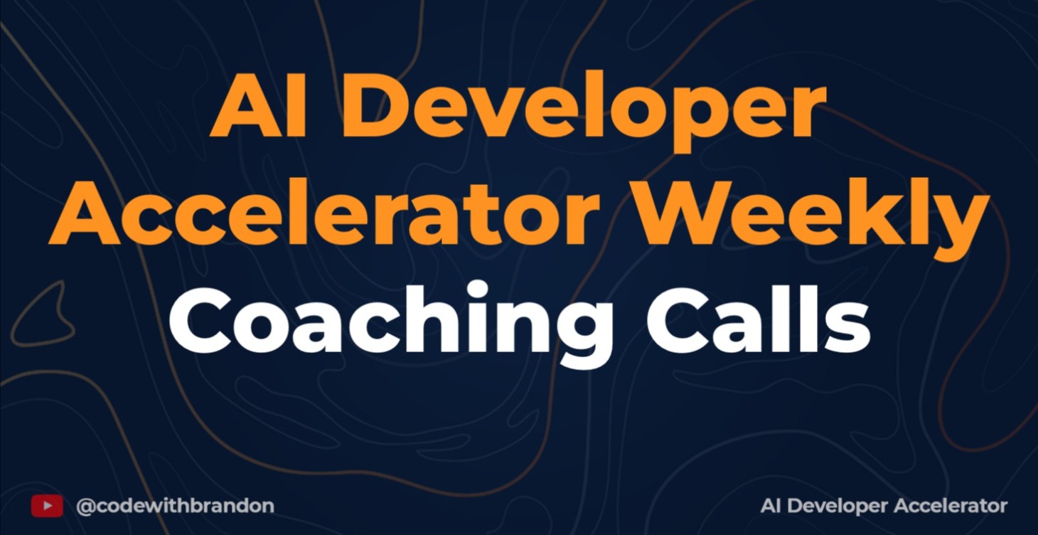 AI Developer Accelerator Weekly Coaching Calls