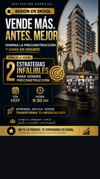 HOY NUESTRA SESIÓN VIP 9:30 AM