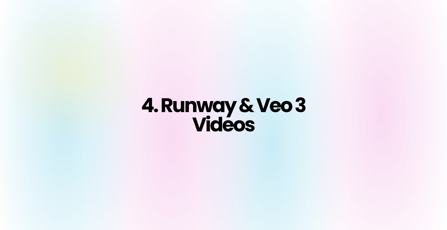 4. Runway & Veo 3 Videos