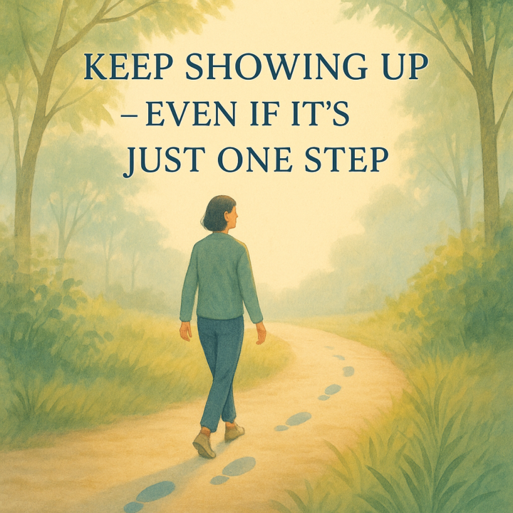 𝐊𝐞𝐞𝐩 𝐒𝐡𝐨𝐰𝐢𝐧𝐠 𝐔𝐩 - 𝐄𝐯𝐞𝐧 𝐈𝐟 𝐈𝐭’𝐬 𝐉𝐮𝐬𝐭 𝐎𝐧𝐞 𝐒𝐭𝐞𝐩 ☀️⁣