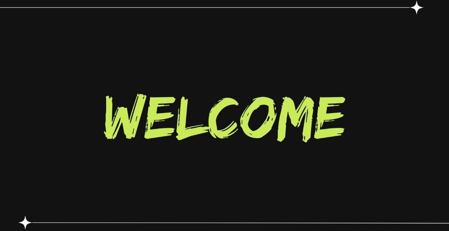 Welcome!