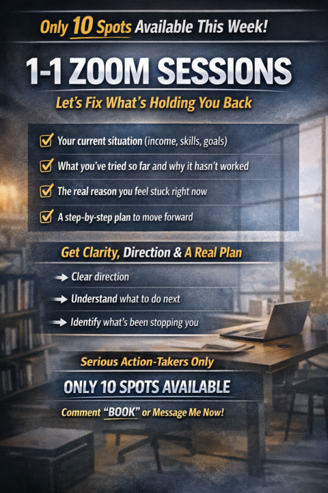 1-1 Zoom Sessions: Let’s Fix Your Situation