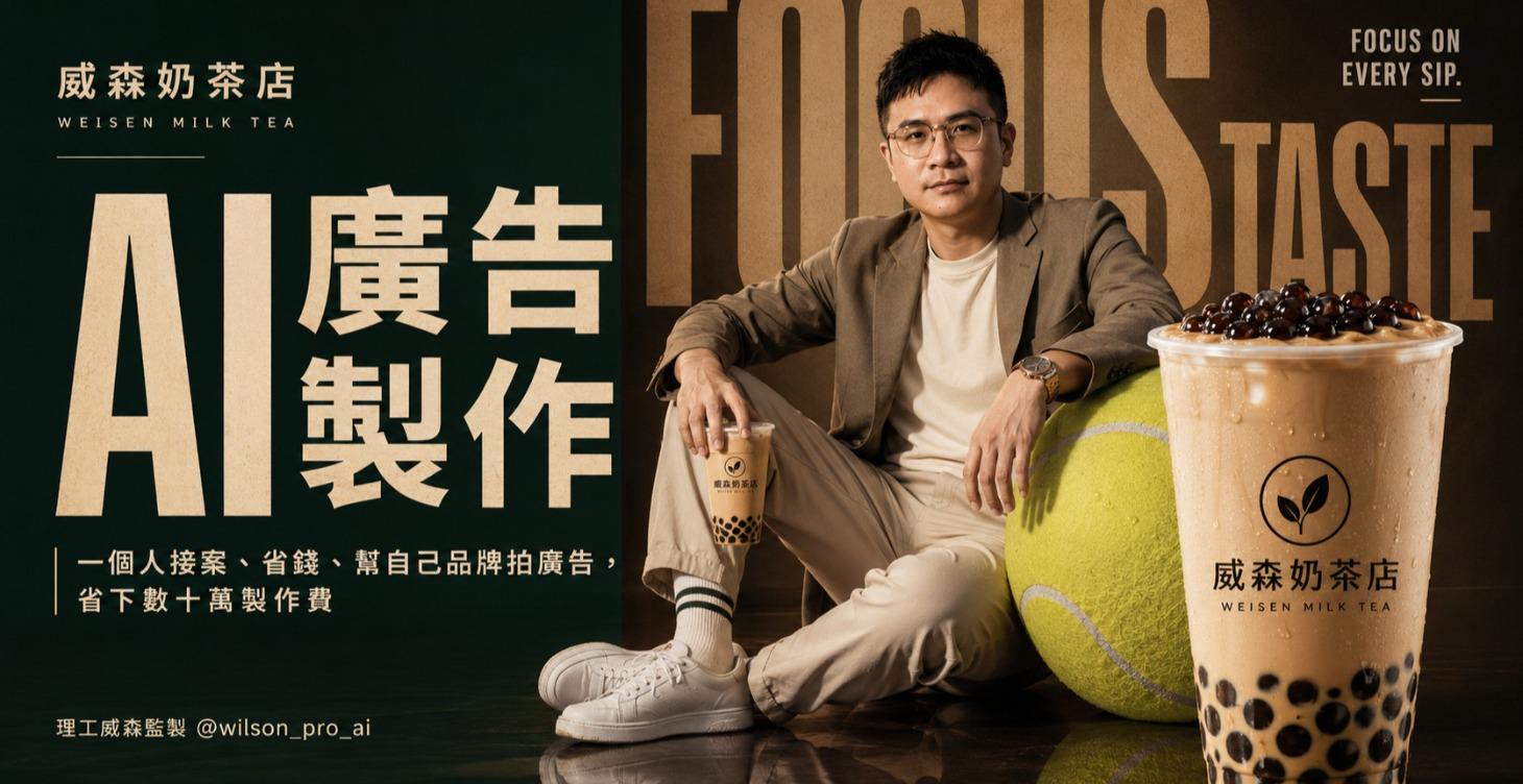 【實戰】AI 廣告製作｜一個人接案、省錢、幫自己品牌拍廣告，省下數十萬製作費