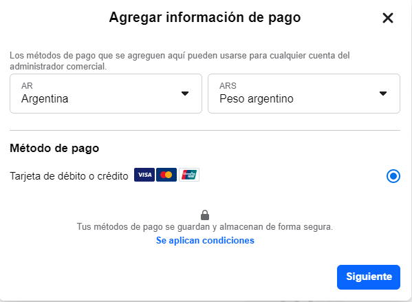 Pagar anuncios con mercado pago o rapipago
