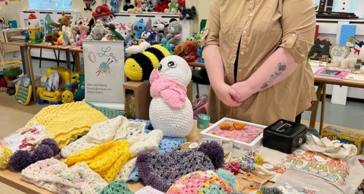 Knitting and crocheting class