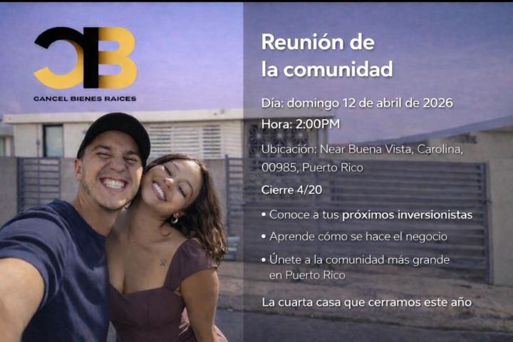 🏡 Tour de Propiedad + Comunidad | Este Domingo 2:00 PM