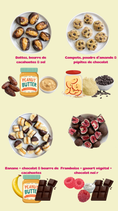 Idées de snacks sains / rapides & protéiné 🍴