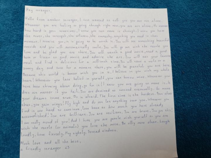 My 1st letter of hope🍀 