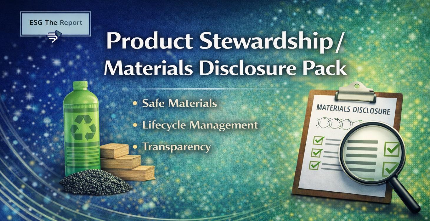 Product Stewardship / Materials Disclosure Pack