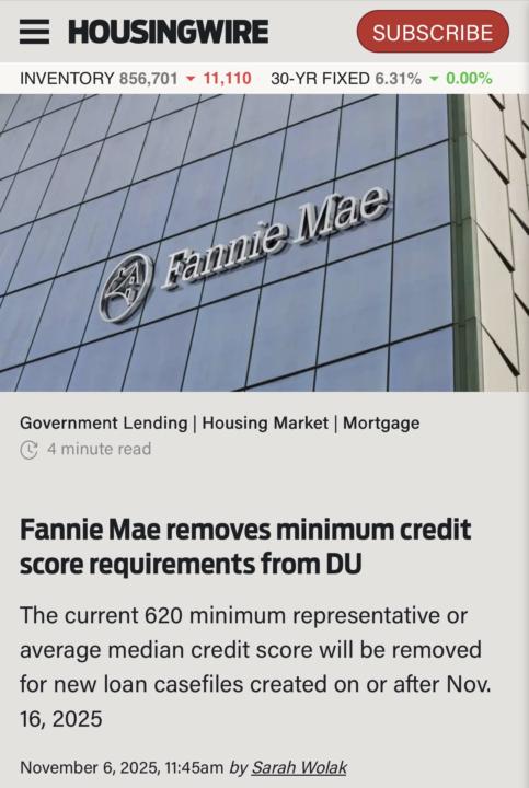 Fannie Mae just opened the foreclosure floodgates.