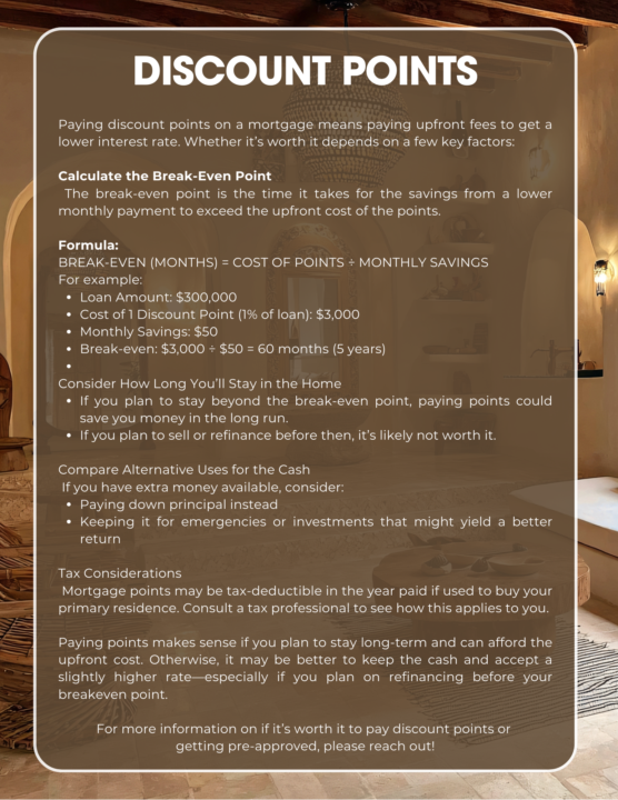 Should You Pay Discount Points?