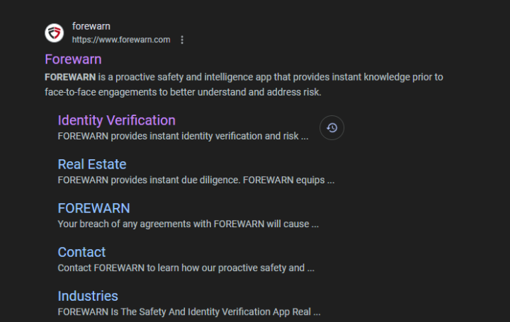 Forewarn  - Home buyer Data for $20!?