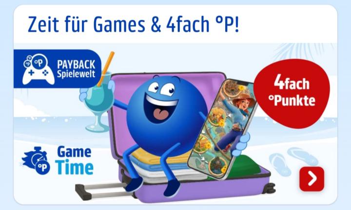 Punkte sammeln in der Paybackapp-Spielewelt