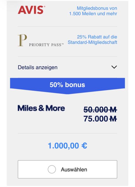 Bundle & Co Miles and More