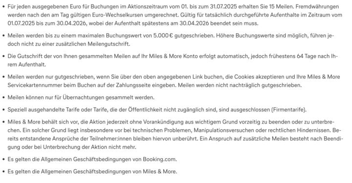 Bis zu 75.000 Miles and More Meilen noch bis 31.07 möglich