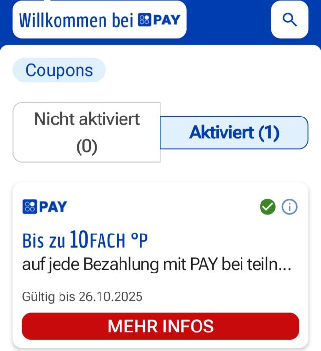 Payback Pay - 10 fach Coupon 