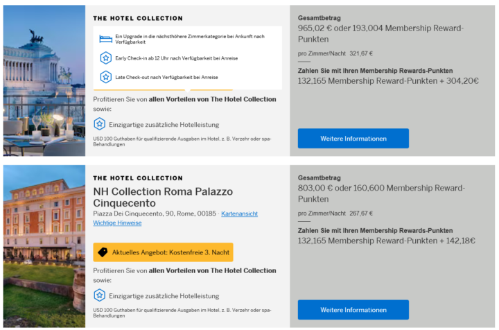 Der AMEX Platin Benefit, von dem niemand spricht