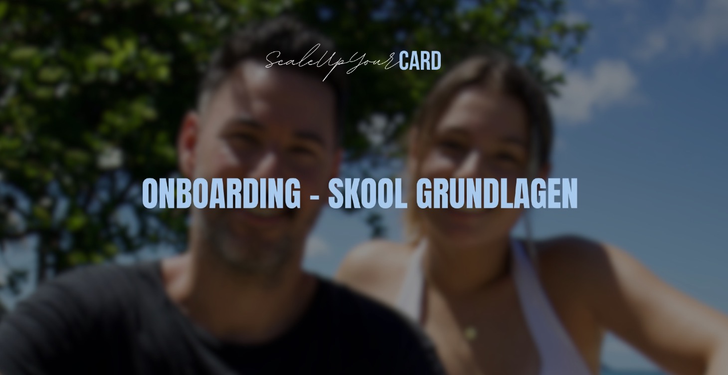 Onboarding und Skool-Grundlagen