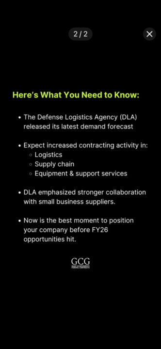 DLA’s New Forecast