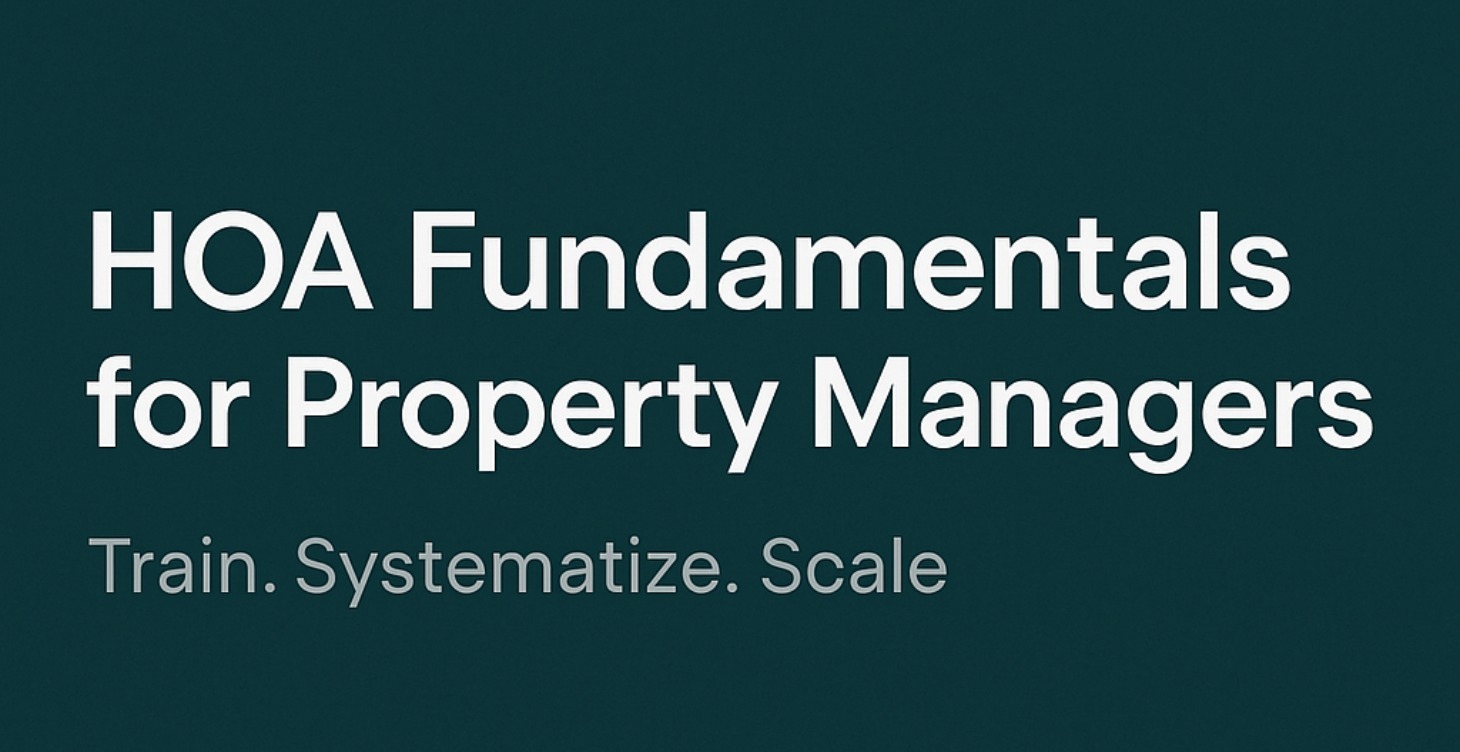 HOA Fundamentals for Property Managers