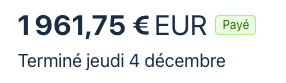 Résultat 📈