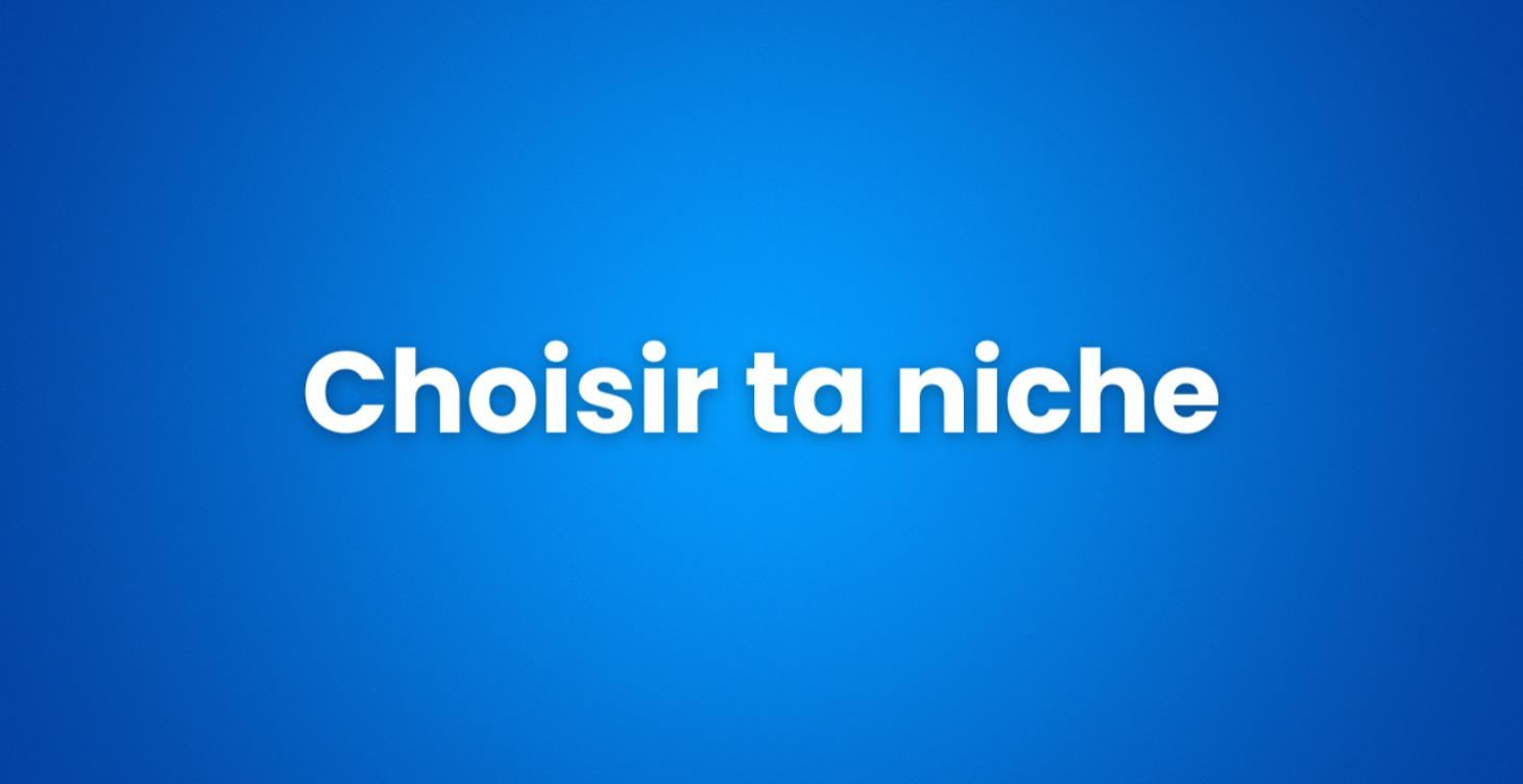 2 — Choisir la Bonne Niche