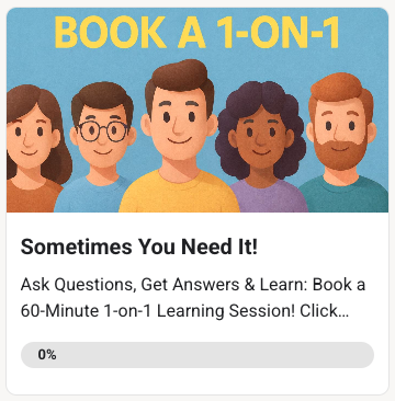Book a 1-on-1 Private Session!