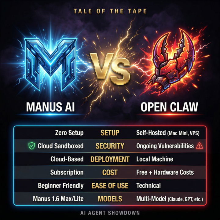 ⭕️//::: MANUS AI vs. OPEN CLAW ~ The Honest Comparison