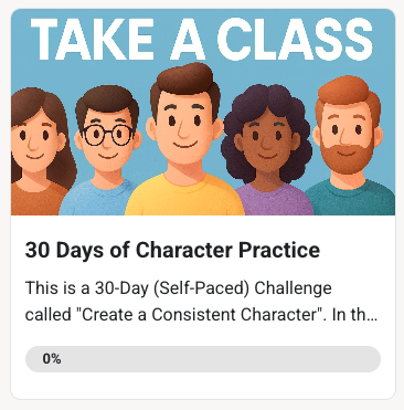 Challenge: 30 Days of Character Practice!
