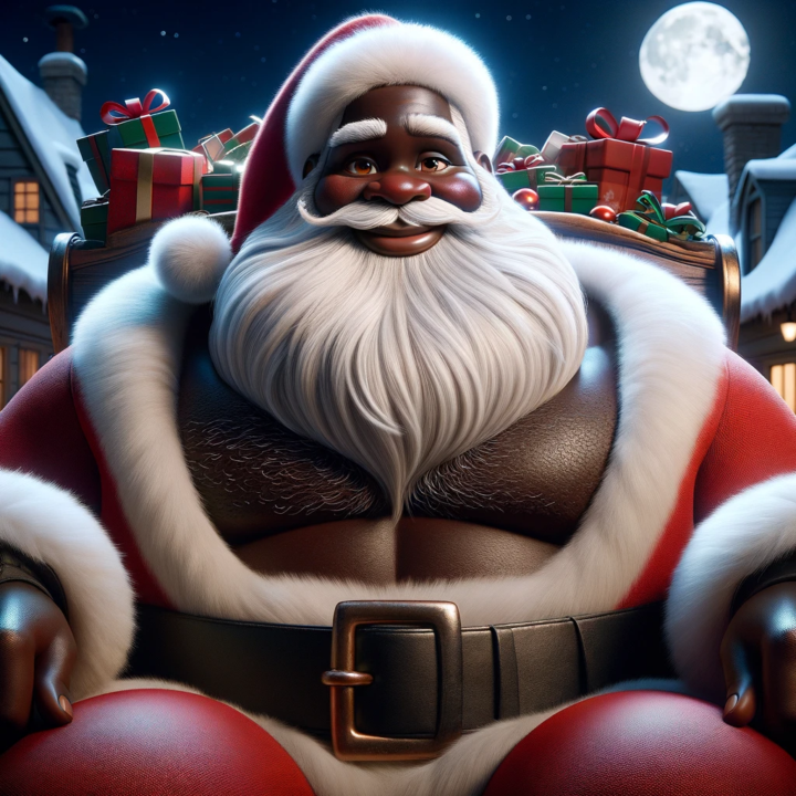 Ho! Ho! Hoooooo! - Melanated Santa Claus