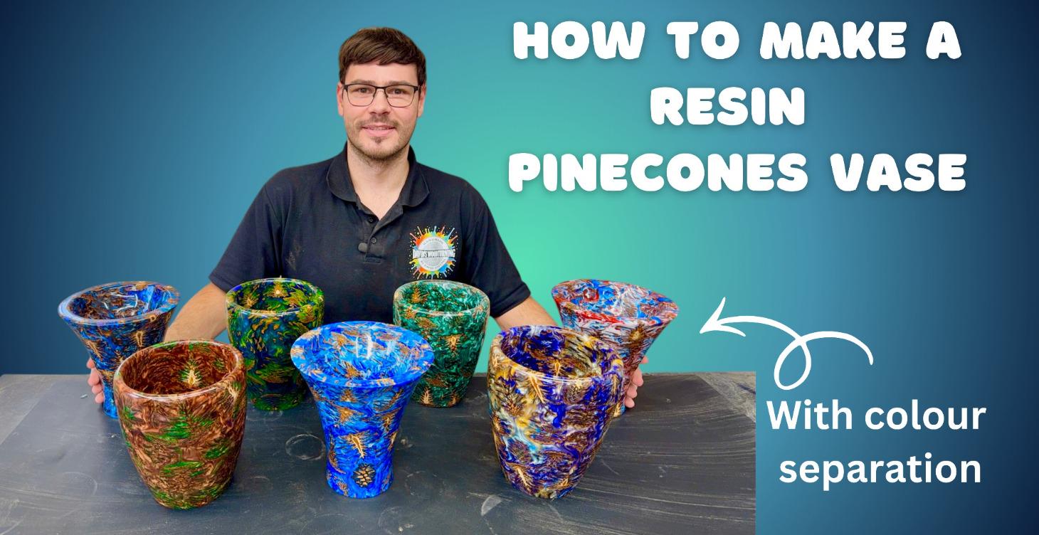 Making A Resin Pinecone Vase
