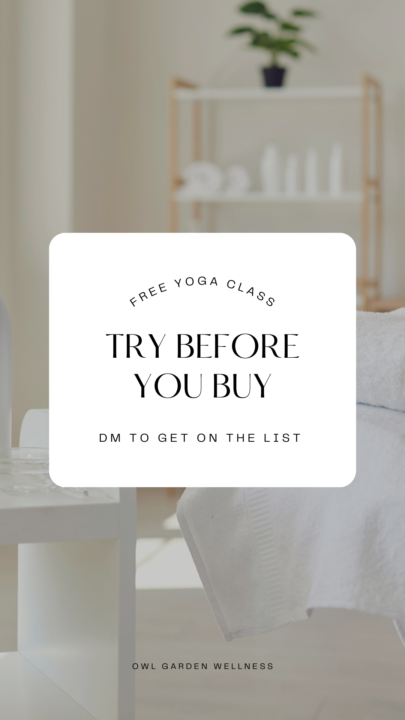 TRY BEFORE YOU BUY — FREE ONLINE YOGA CLASS