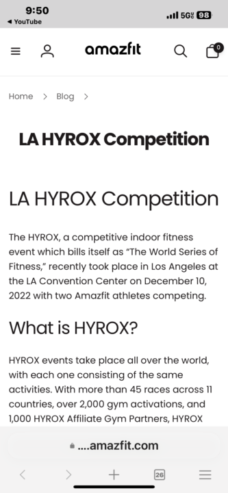 Let the training begin