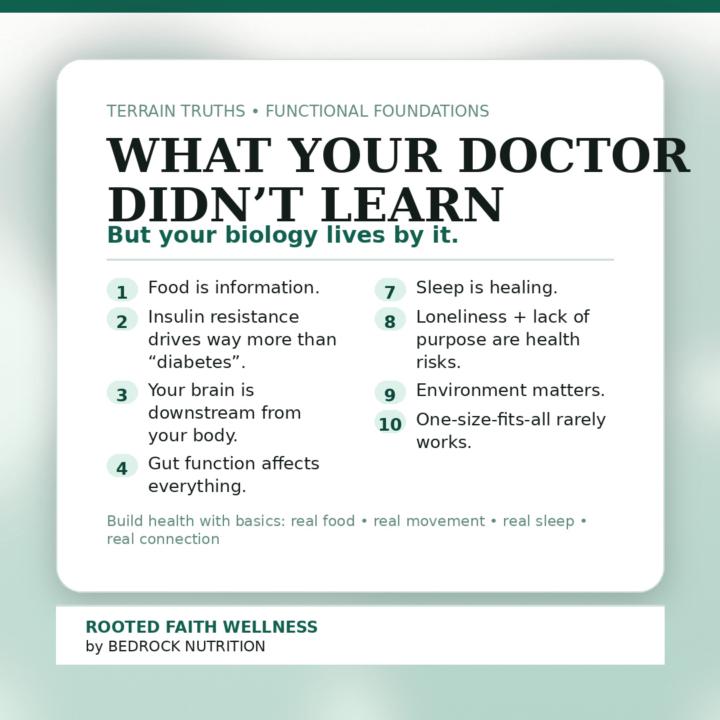Things your doctor didn’t learn in medical school (but your body desperately needs you to understand)