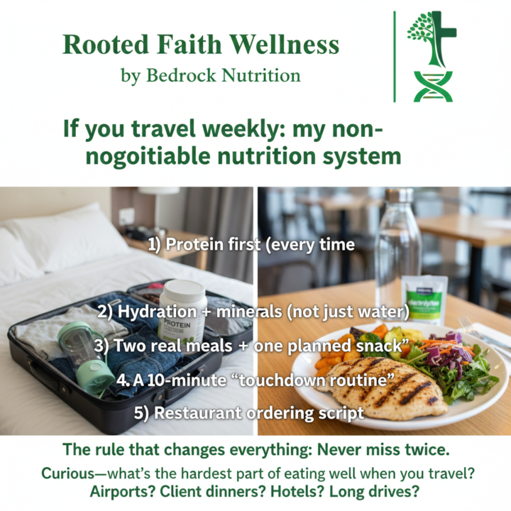 If You Travel Weekly: My Non-Negotiable Nutrition System