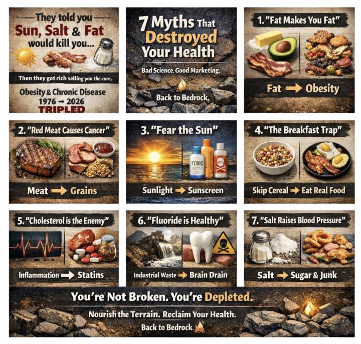 🪨 Back to Bedrock: 7 Health Narratives That Deserve a Second Look