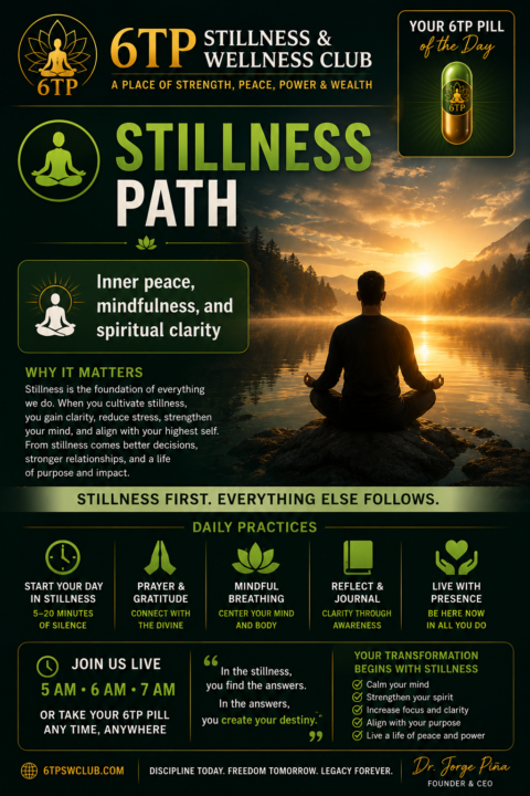 6TP PILL #1: STILLNESS (With Music)