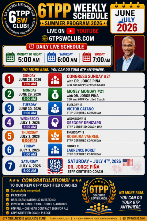 🚀 6TPP WEEKLY SCHEDULE – SUMMER PROGRAM 2026