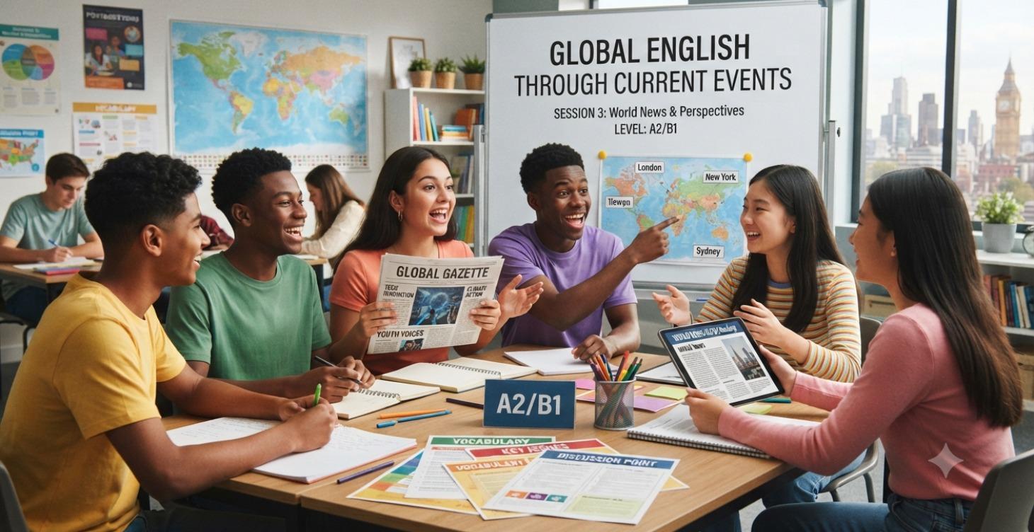 Global English through current events