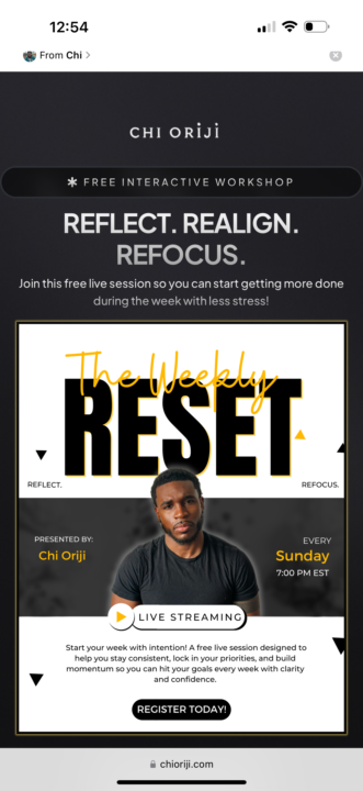 🚨 Reminder: Weekly Reset is Tonight at 7 PM EST! 🚨