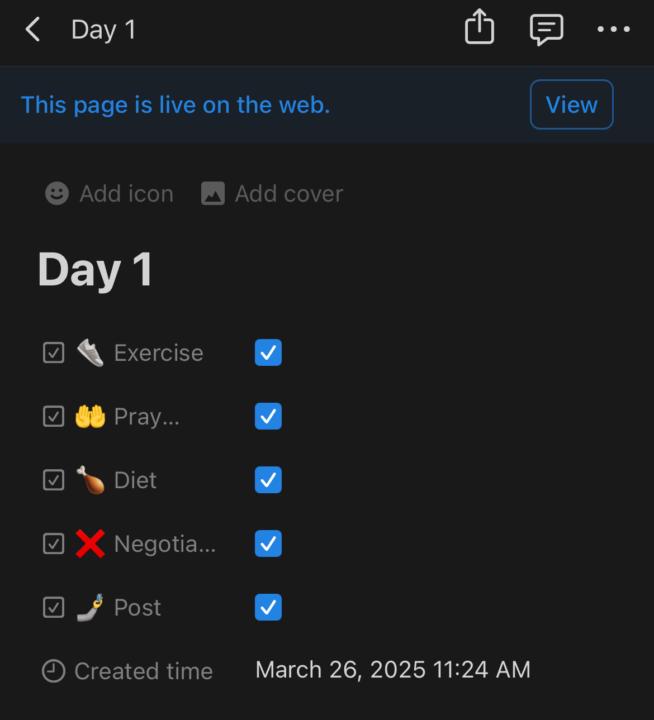 Day 1! 