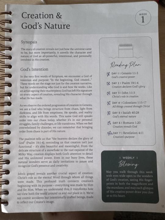52-Week Bible Study: Week one Summmary