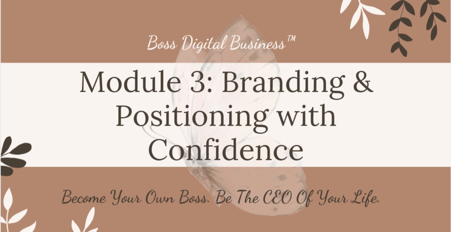 Branding & Positioning with Confidence