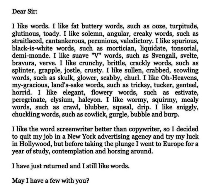 Incredible post on copywriting I saw today