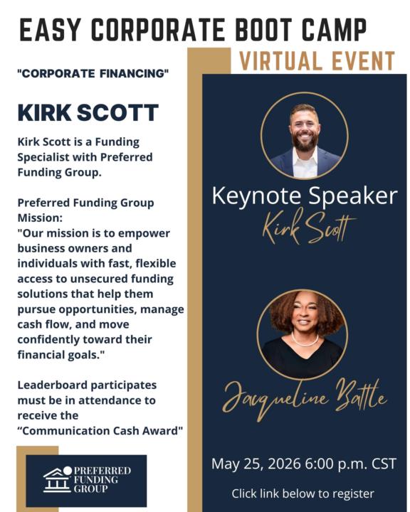 EASY CORPORATE BOOT CAMP EVENT