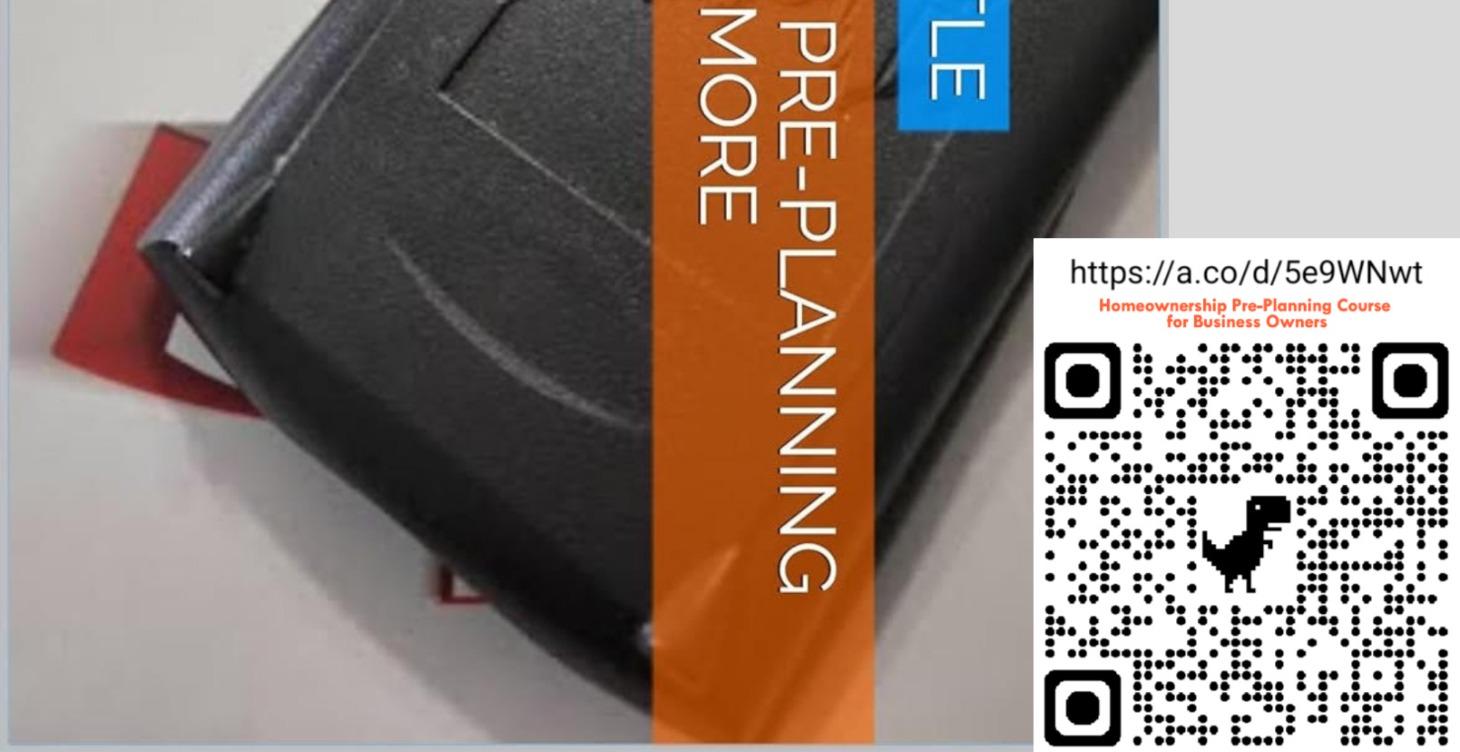 Homeownership Pre-Planning and Much, Much More