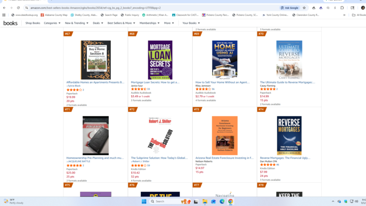 Todays Amazon.com Top 100 Best Seller's List